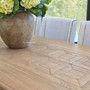 Close-up of the oak finish showing natural variations and timeless texture.