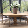 The Sycamore round table at 200cm, a generous extendable dining table for entertaining.