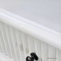 Close-up of the Louis Curved 250cm Sideboard’s ribbed fluting, showcasing its intricate textural detailing.