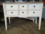 Peninsula Buffet White with Limewash Top