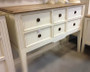 Peninsula Buffet White with Limewash Top