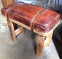 Pommel Leather Industrial Stool  INDUSTRIAL RUSTIC Style, CHAIRS, CAFE FURNITURE, CHAIRS Stools, CAFE FURNITURE Stools & Chairs