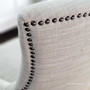 Bennet Cream Linen Dining Chair, Versatile Piece for Various Decor Styles, Close-Up