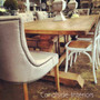 Bennet Button Back Upholstered Dining Chair Cream  FRENCH  FURNITURE, CHAIRS, HAMPTONS Style, PLANTATION Style, CHAIRS Dining, CHAIRS Lounge, LIVING Room, LIVING Chairs