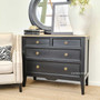 The chest styled in a coastal style space, illustrating how it enhances light and airy interior themes.