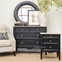 Lifestyle scene in a French provincial loungeroom, with the chest serving as a stylish and practical storage solution.
