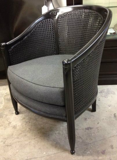 Cabriolet Art Deco Tub Chair Black