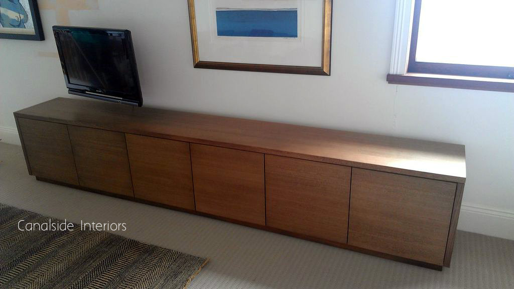 Custom Made Tv Unit South Hurstville Premises Canalside Interiors