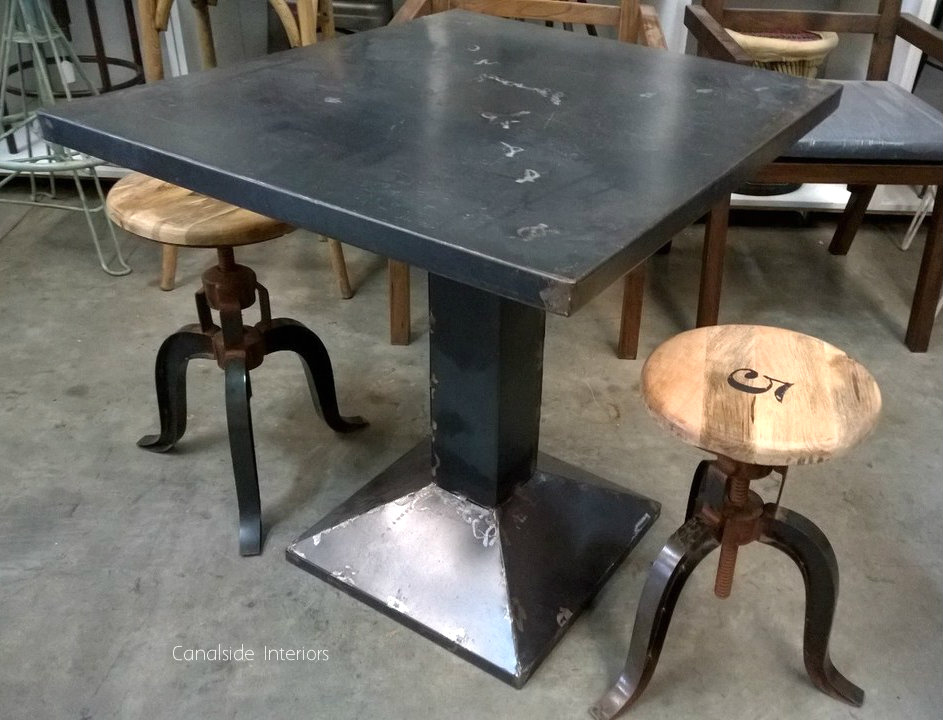 Cafe Submarine Industrial Metal Cafe Table CAFE FURNITURE, TABLES, CAFE FURNITURE Table Tops & Tables