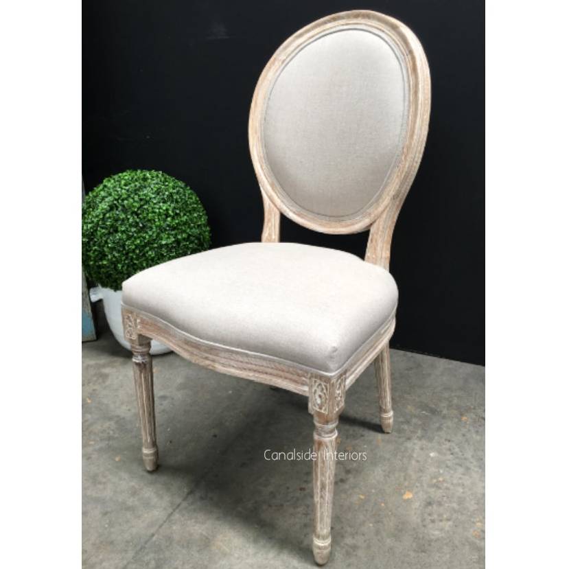 Sansa Dining Chair Whitewash Canalside Interiors