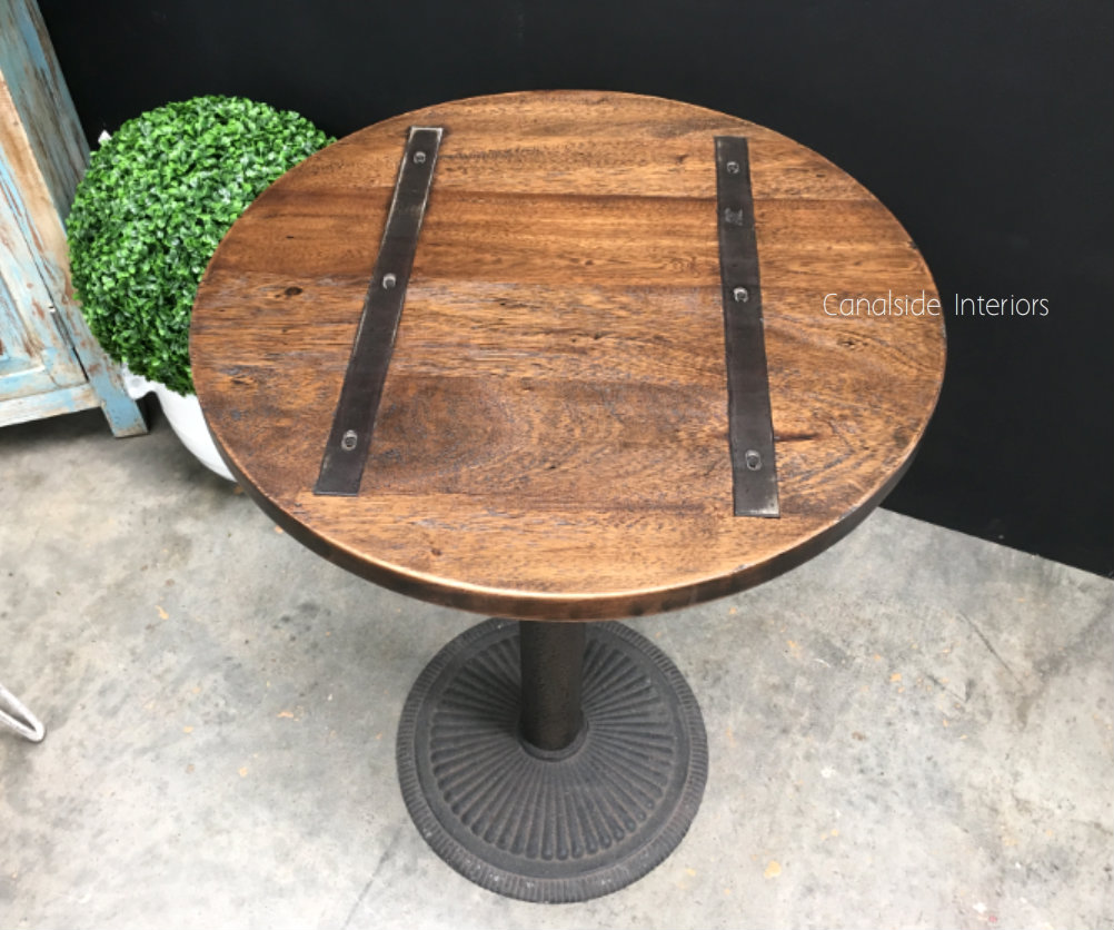 Cafe Table Tops Metal Insert Round