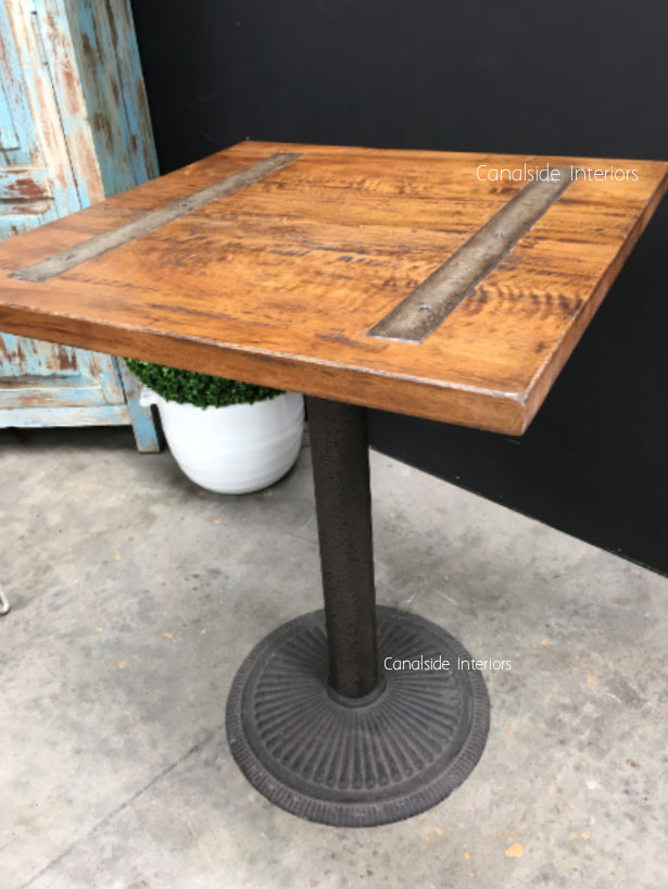 celle Variant Print Cafe Table Tops Railway Inlay- Canalside Interiors