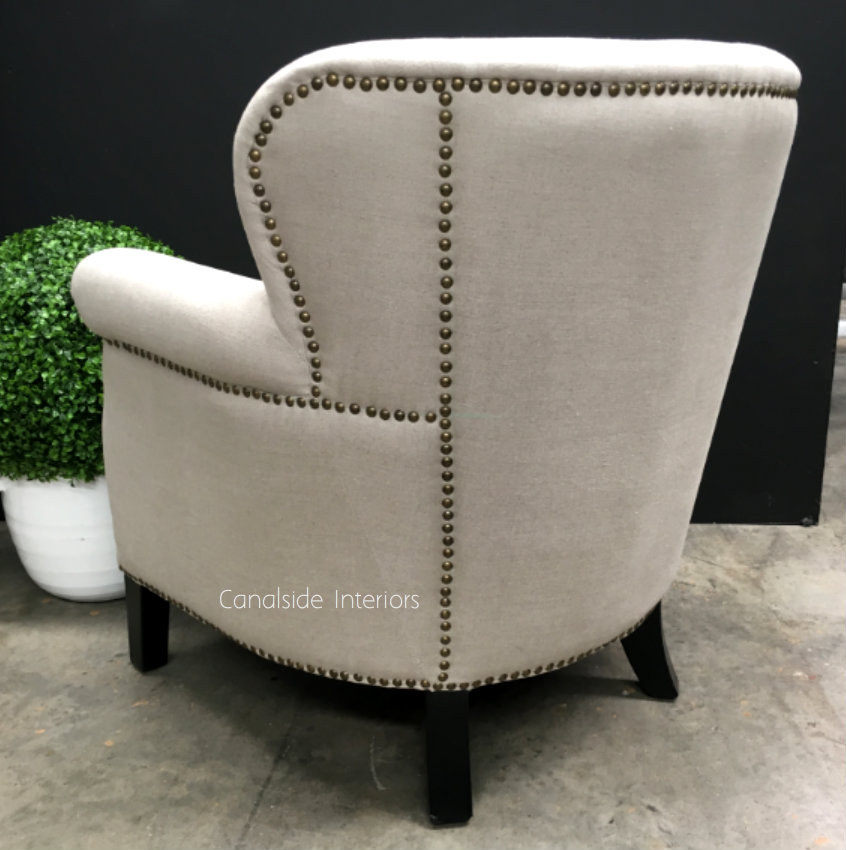 Scottie Occasional Armchair with Stud Detailing