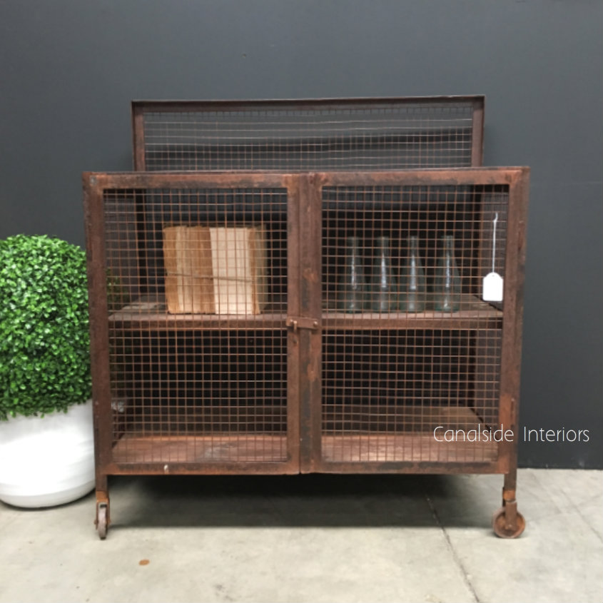 Lothbrok Mesh Industrial TV Unit Sideboard Small