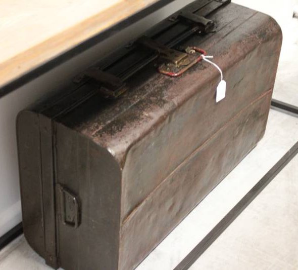 Display a sense of history and character in your dining room with the Vintage Metal Trunks from Canalside Interiors, a nod to classical durability and style.
