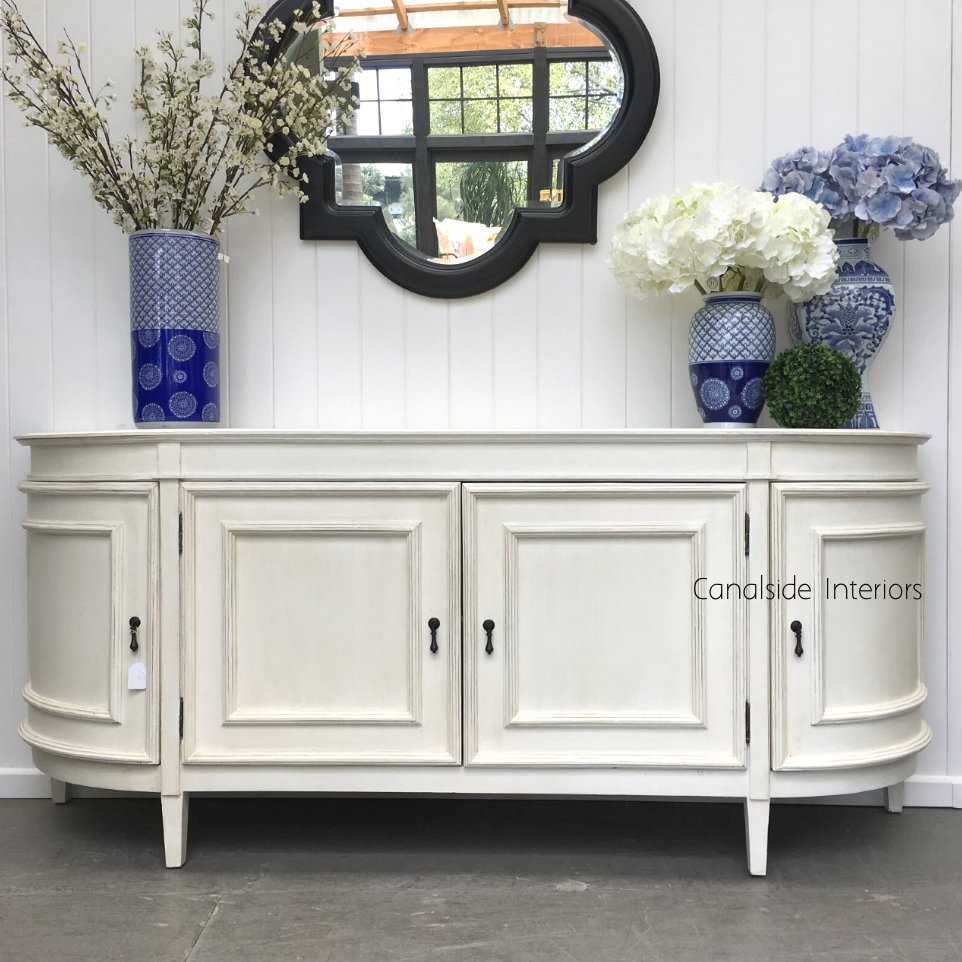 Francia Sideboard Distressed Off White  FRENCH  FURNITURE, HAMPTONS Style, PLANTATION Style, LIVING TV Media & Storage, TABLES Sideboards & Buffets, STORAGE, STORAGE Sideboards & Buffets