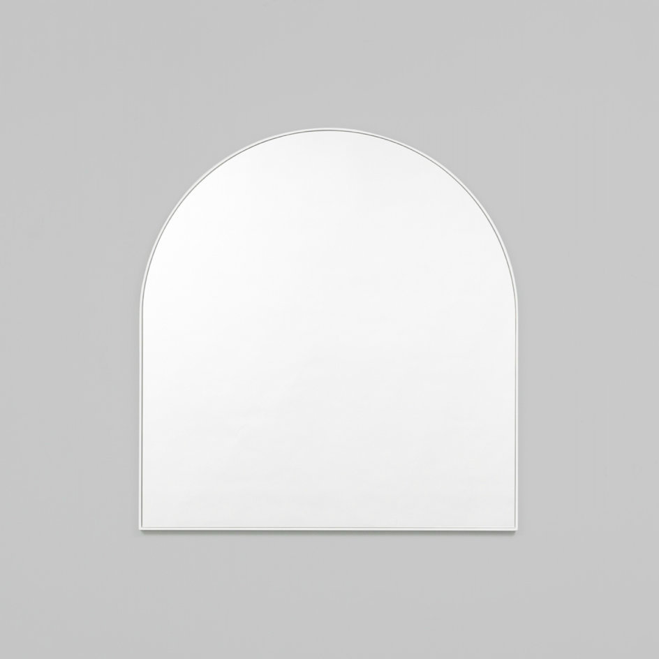 Bjorn Arched Mirror Bright White Canalside Interiors