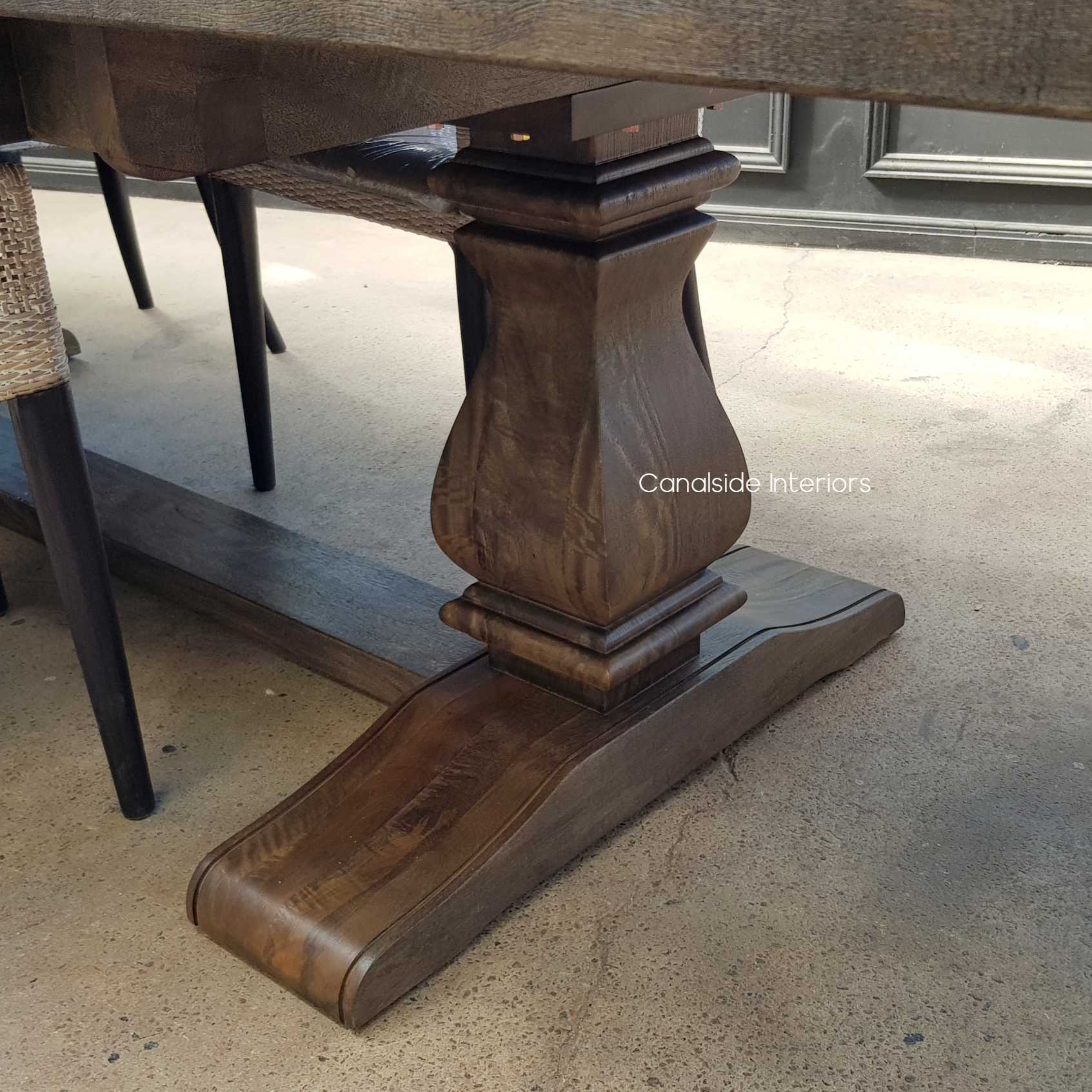 Close-up of the seamless butterfly extension mechanism on the Bridgehampton Table, showcasing the marriage of innovative design with Hamptons-inspired quality craftsmanship