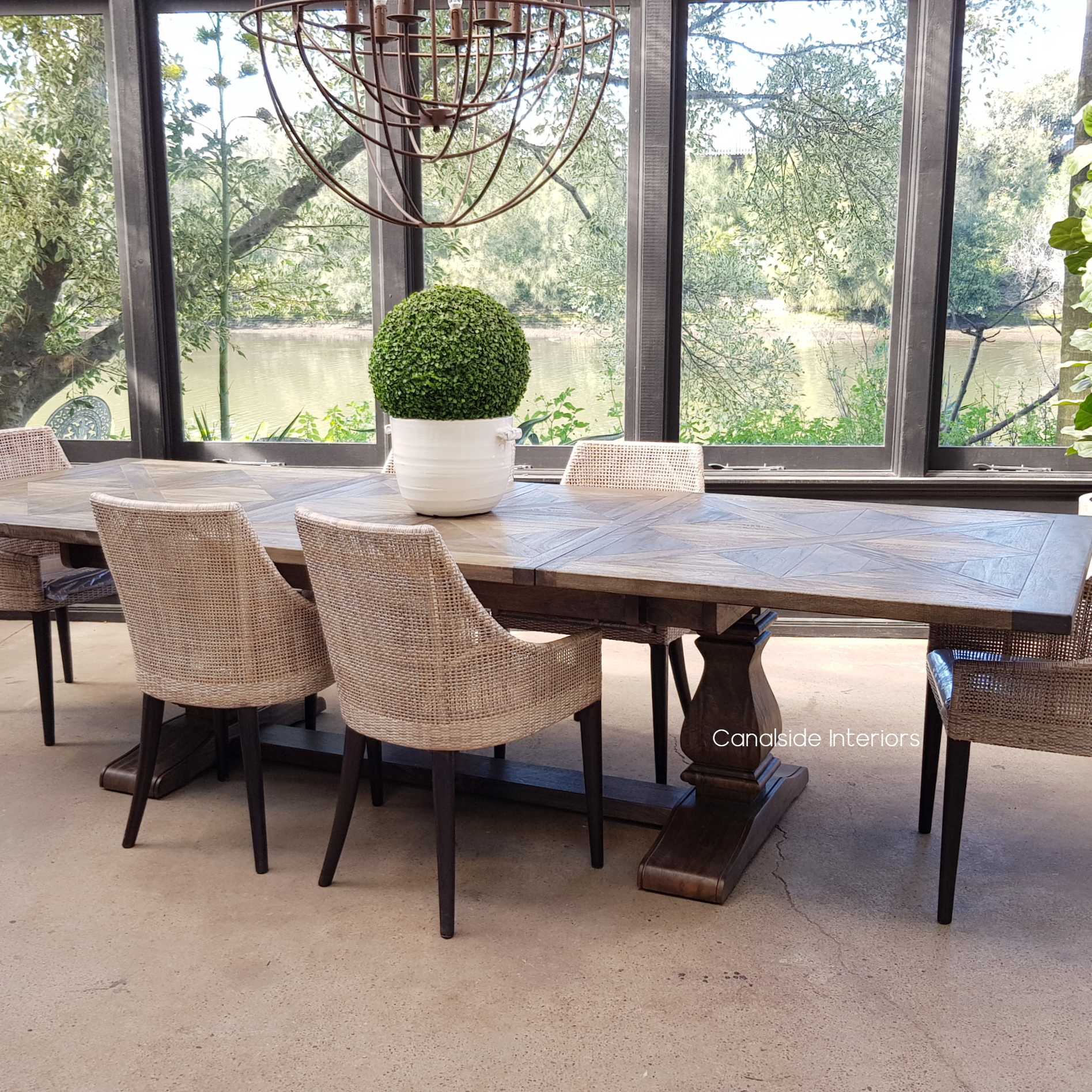 A classical addition to any home office, the Bridgehampton Table extends to accommodate your evolving needs with timeless quality and style - Canalside Interior