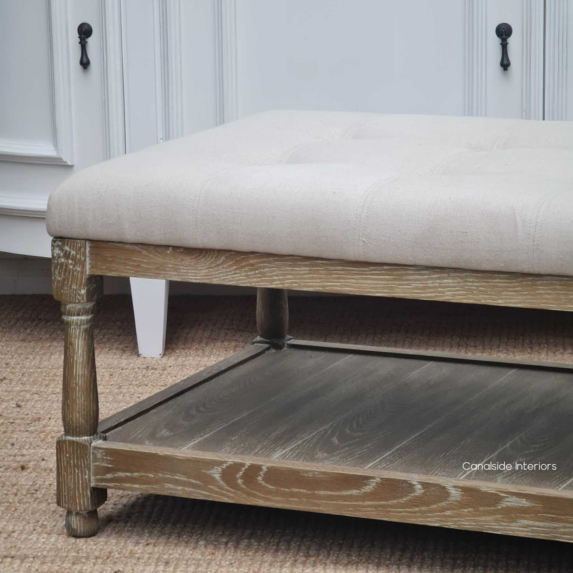 Cream ottoman outlet coffee table