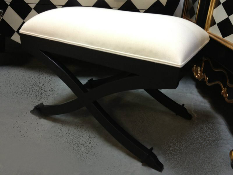 XBase French Foot Stool Black