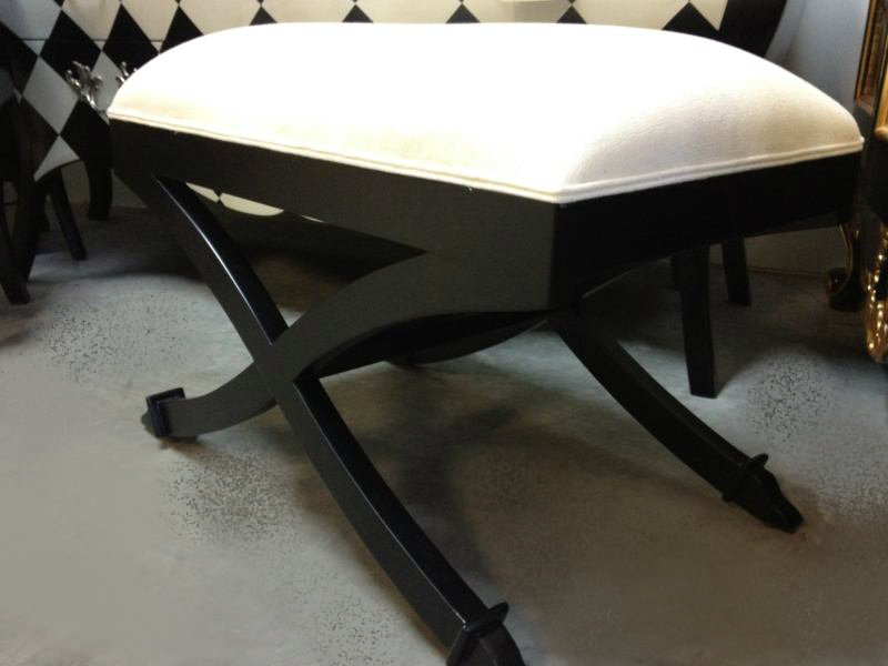 XBase French Foot Stool Black