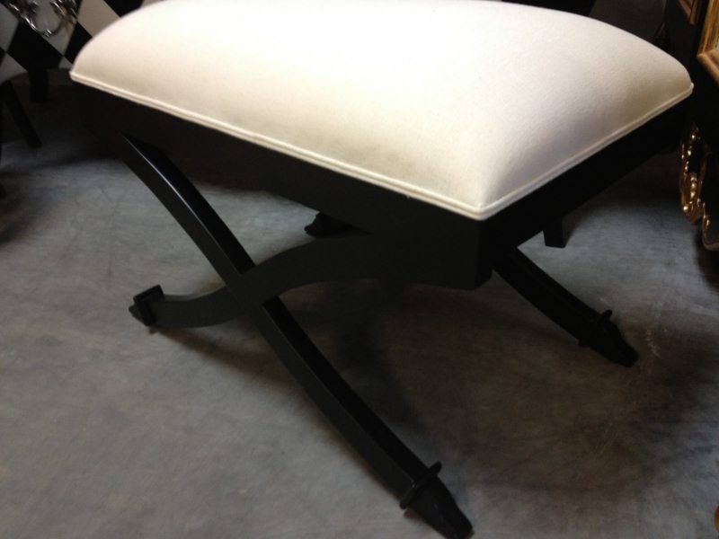 XBase French Foot Stool Black