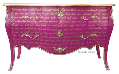 Piccini Commode Pink With Gold Rhymes Sold Out Canalside