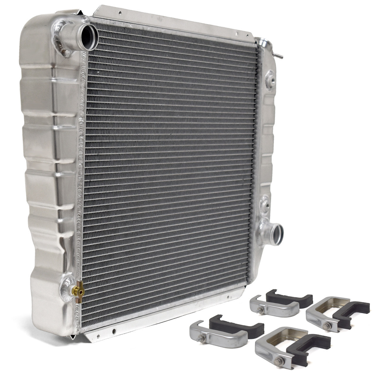 1966-1977 Ford Bronco Maxcore 3-Row OE-Style Aluminum Radiator With ...