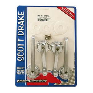 Late 1965-1967 Mustang Fastback Door Handle and Window Crank Kit Late 1965-1967 Mustang Fastback Door Handle and Window Crank Kit