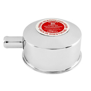1965-1970 Oil Cap with Decal, Chrome 1965-1970 Oil Cap with Decal, Chrome