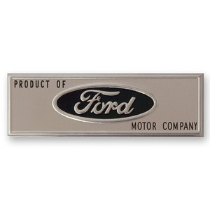 1964-1966 Door Sill Scuff Plate Emblem (black) 1964-1966 Door Sill Scuff Plate Emblem (black)