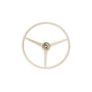 1965-1966 Mustang Steering Wheel, White 1965-1966 Mustang Steering Wheel, White