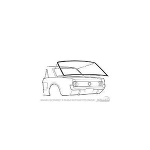 1964-1968 Coupe Rear Window Seal 1964-1968 Coupe Rear Window Seal