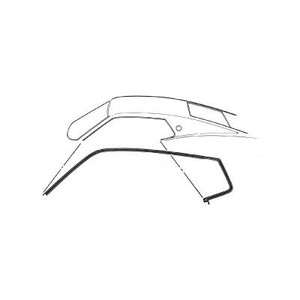 1969-1970 Mustang Fastback Roof Rail Seals 1969-1970 Mustang Fastback Roof Rail Seals