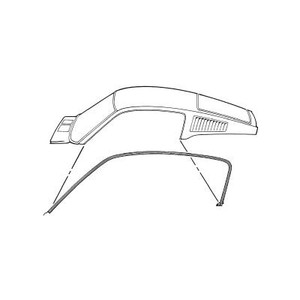 1967-1968 Mustang Fastback Roof Rail Seal 1967-1968 Mustang Fastback Roof Rail Seal
