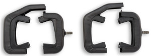 1966-1977 Bronco Radiator Bracket Set, 3 Row, Black 1966-1977 Bronco Radiator Bracket Set, 3 Row, Black