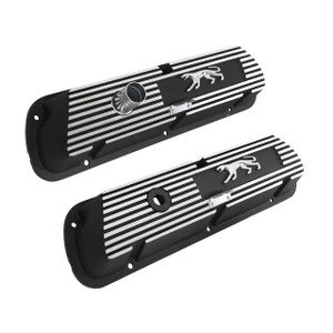 1967-1973 Mercury Cougar Emblem Aluminum Valve Covers 1967-1973 Mercury Cougar Emblem Aluminum Valve Covers