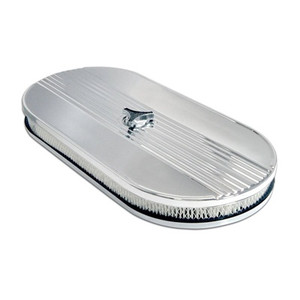 1964-1973 Shelby Mustang Chrome Oval Air Cleaner, V8 1964-1973 Shelby Mustang Chrome Oval Air Cleaner, V8