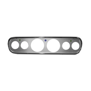 1965-1966 Instrument Bezel, Aluminum, 6 Gauge 1965-1966 Instrument Bezel, Aluminum, 6 Gauge
