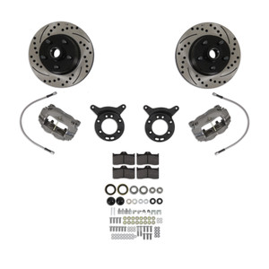 1964-1969 Mustang  Disc Brake Conversion with Drilled and Slotted Rotors 1964-1969 Mustang  Disc Brake Conversion with Drilled and Slotted Rotors
