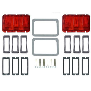 1967 Tail Light Bezel and Lens Kit, Concours 1967 Tail Light Bezel and Lens Kit, Concours