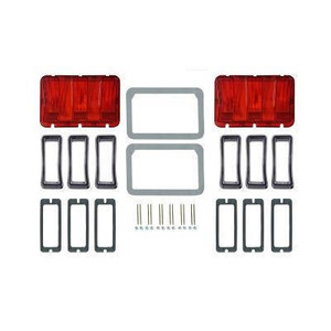 1968 Tail Lamp Bezel and Lens Kit 1968 Tail Lamp Bezel and Lens Kit