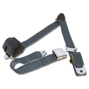1964-1973 Mustang Retractable 3 Point Seat Belt, Blue 1964-1973 Mustang Retractable 3 Point Seat Belt, Blue