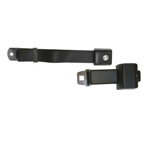 1968-1973 Mustang Concours Push Button Retractable Seat Belt, Black 1968-1973 Mustang Concours Push Button Retractable Seat Belt, Black