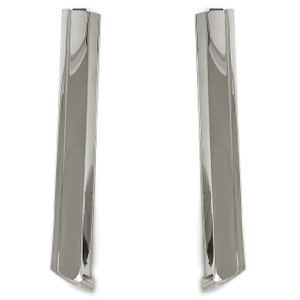 1965-1968Windshield Molding Pillar Pair Polished Stainless Steel For Convertible