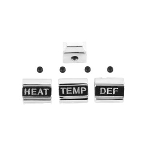 1967Heater Dash Knob Set For Cars Without Air Conditioning