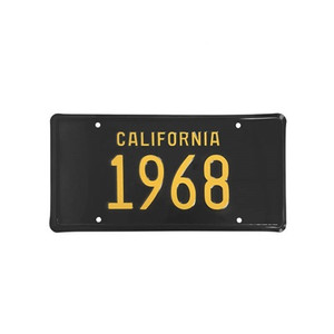 1968 California License Plate 1968 California License Plate