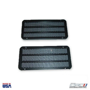1966 Premium Concours Correct Mustang Door Speaker 4" X 6" Grilles, Black Hardware Included 1966 Premium Concours Correct Mustang Door Speaker 4" X 6" Grilles, Black Hardware Included