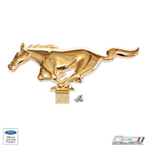 1965-1967 Mustang 24 Kt Gold Running Horse Grille Emblem 1965-1967 Mustang 24 Kt Gold Running Horse Grille Emblem